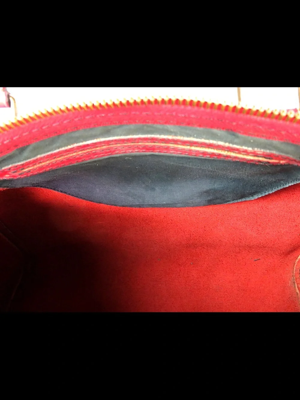 Louis Vuitton Red Epi Leather Satchel - Picture 13 of 16